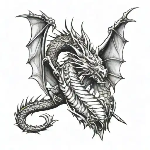 Dragon Slayer Half Sleeve