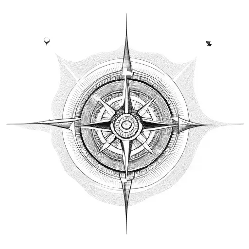 Glowing Woman Holding Compass