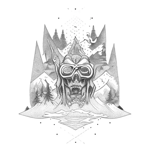 Trip With Bike In The Mountain