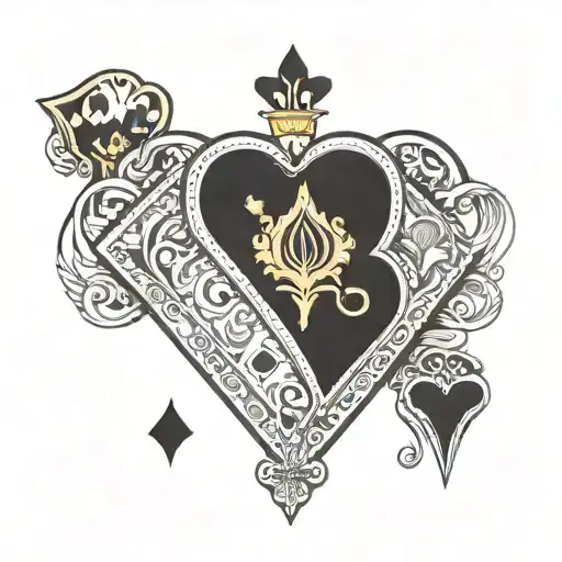 King Of Hearts Symbol And King Of Aces Symbols