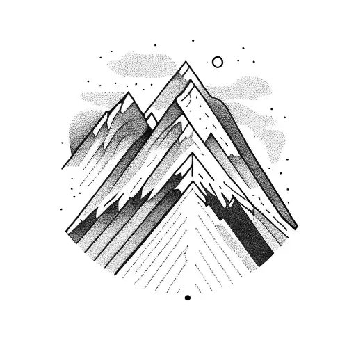 A Majestic Mountain Landscape With A Hidden Trail For Hiking