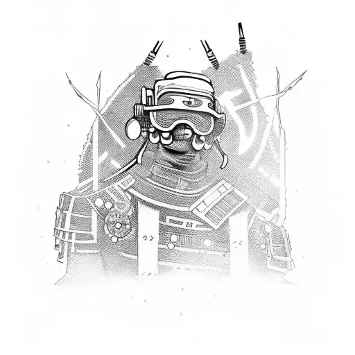 A Cyberpunk Samurai