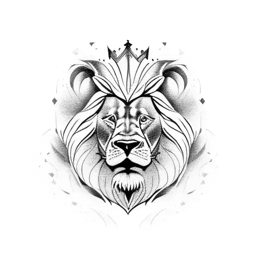 Cowardly Lion Protecting His Queen