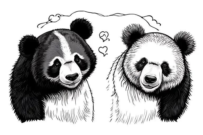 Panda And Brown Bear