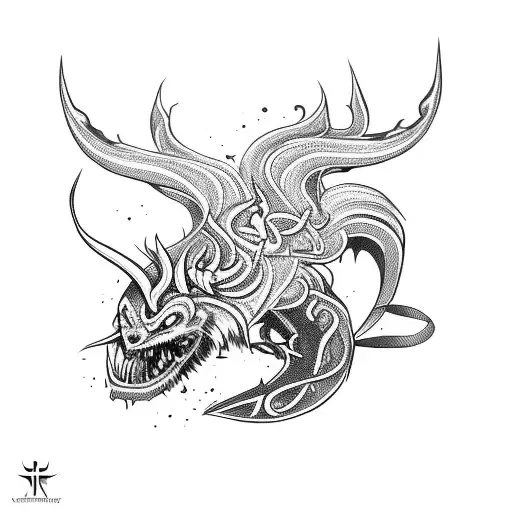 Church On Fire And A Demon