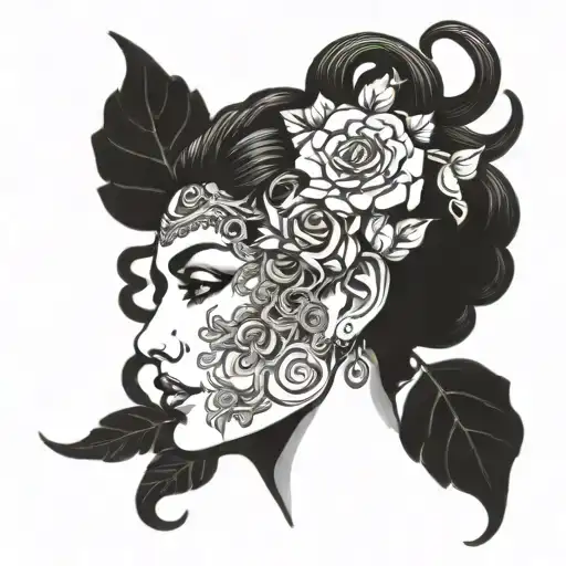 Floral Medusa Profile