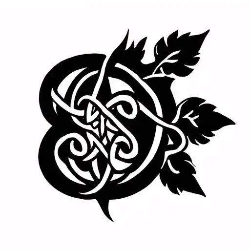 Celtic Tatto Including Ermine Symbol Of Brittany