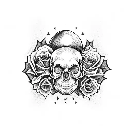 Skull And Roses