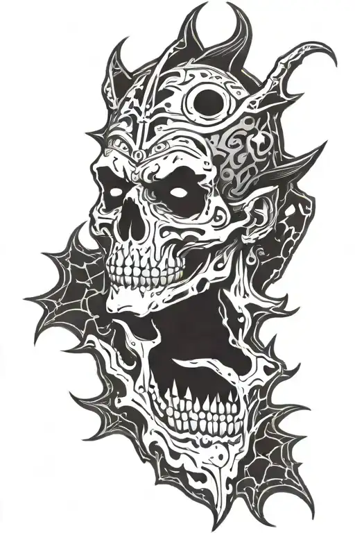 Mahjarrat With Skull Face From Runescape