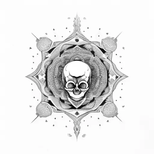 Combine A Skull And A Mandala In A Mesmerizing Design