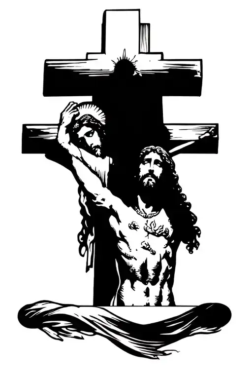Cross With Jesus Christ