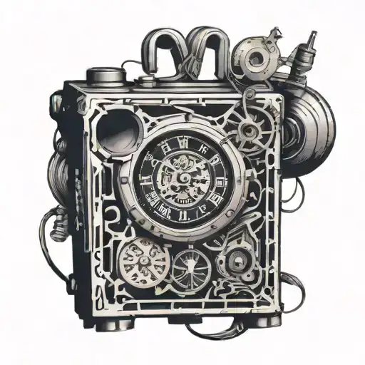 Heart Withe Speaker System And Broken Clock