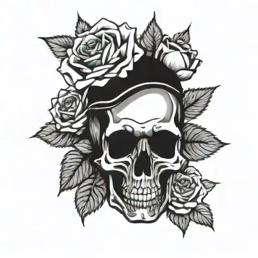 Skull And Roses