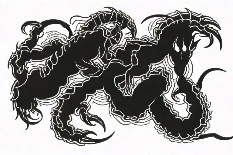 Scorpio Fighting A Sargitarius