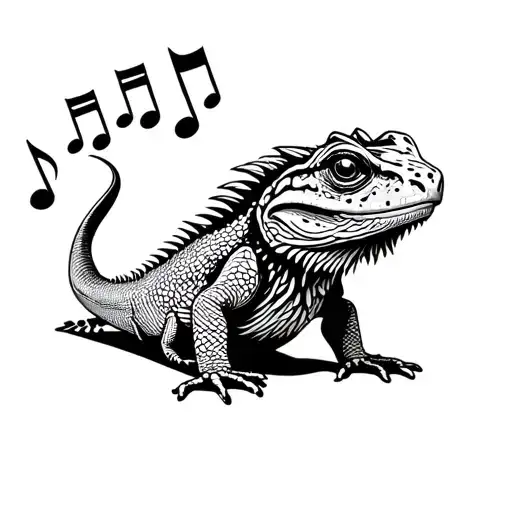 Cute Bearded Dragon Sassy Music