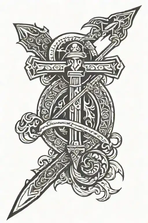 Florida State Seminoles Spear And Cross