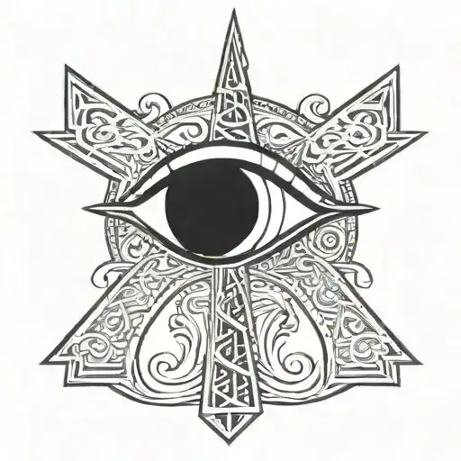 Ankh Symbol With Eye