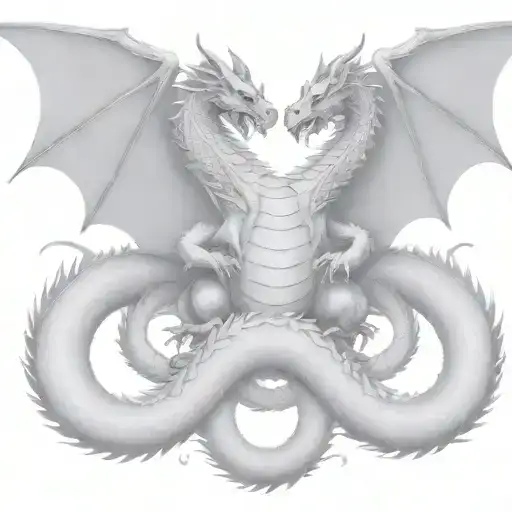 Fighting With Himself Dragon