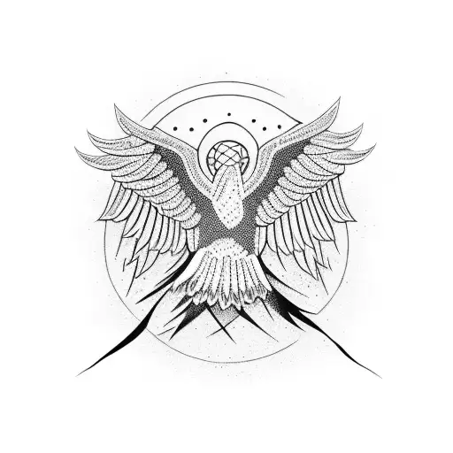 Flying Eagle To Trees