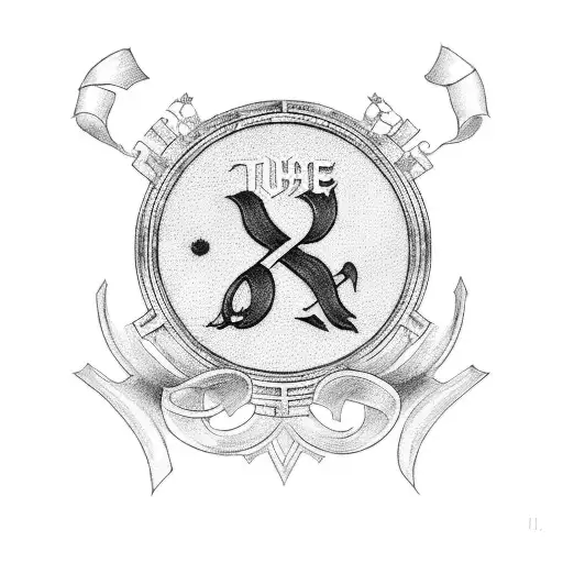 Use The Roman Numeral 197 With You-n-me In Cursive In The Middle