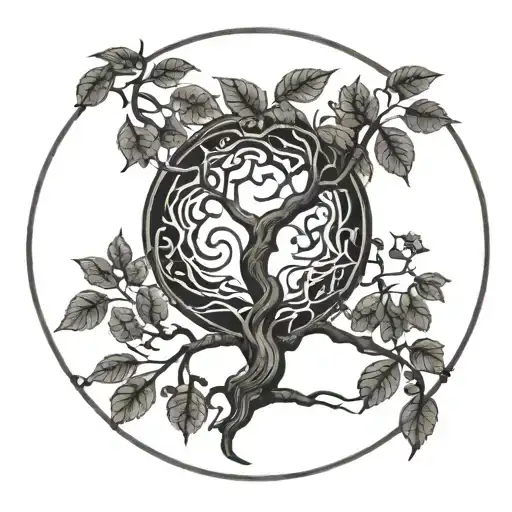 Tree Branches Yin And Yang