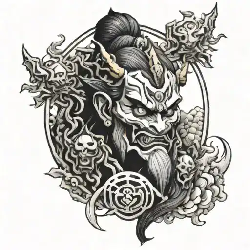 The Most Evil Ancient God And Japan Gat Cu Diamant In Mijloc