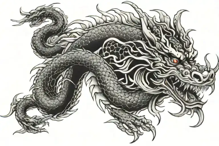 Japanese Dragon Wrapped