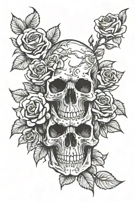 Skull And Roses