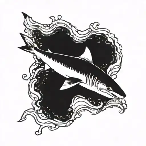 Small Shark Swimming