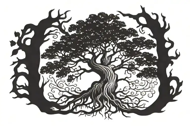 Tree Of Life With Roots