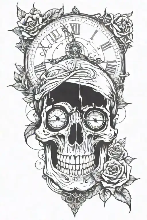 Skull Timer Time Running