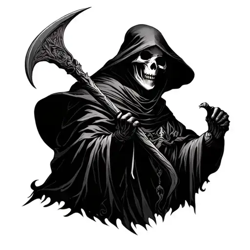 Grim Reaper With Scythe
