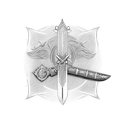 King Arthur Sword With Ankh