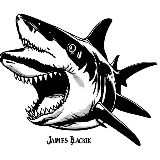 Shark With Name In It James
