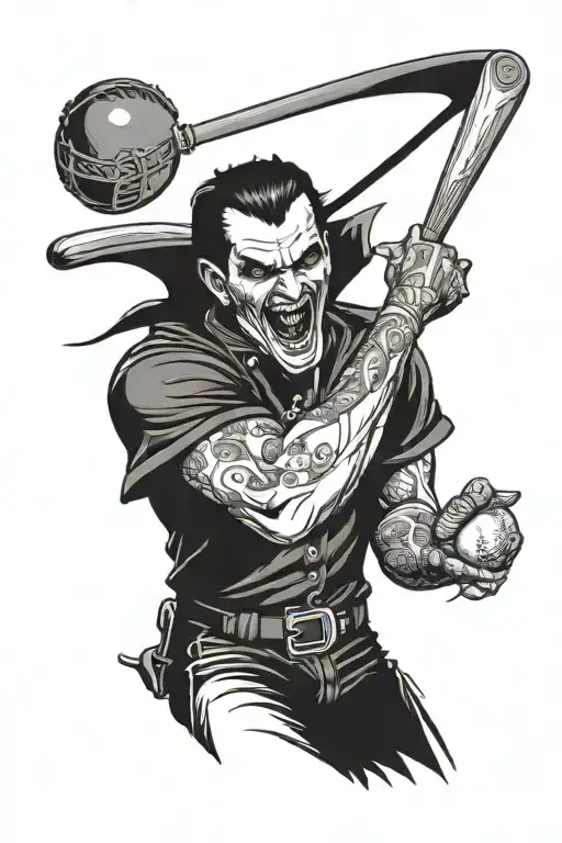 Vampire At A Baseball Game