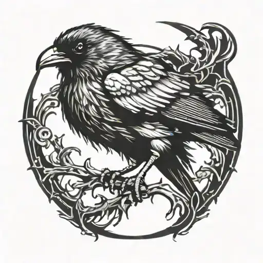 Dark Spooky Gothic Raven