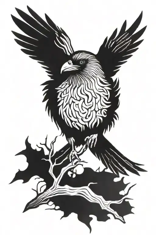 Dark Spooky Gothic Raven