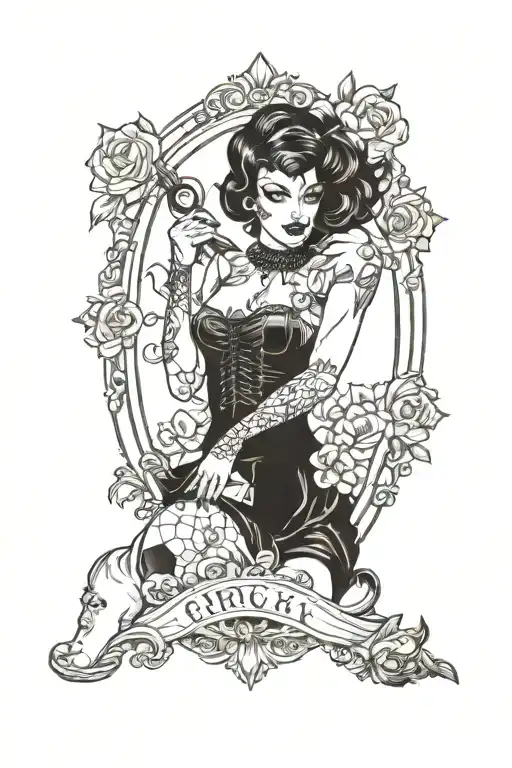 Goth Pinup Model