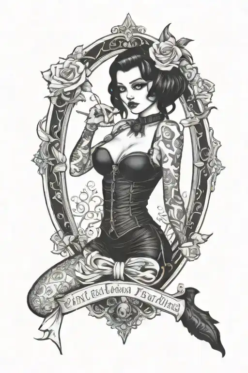 Goth Pinup Model