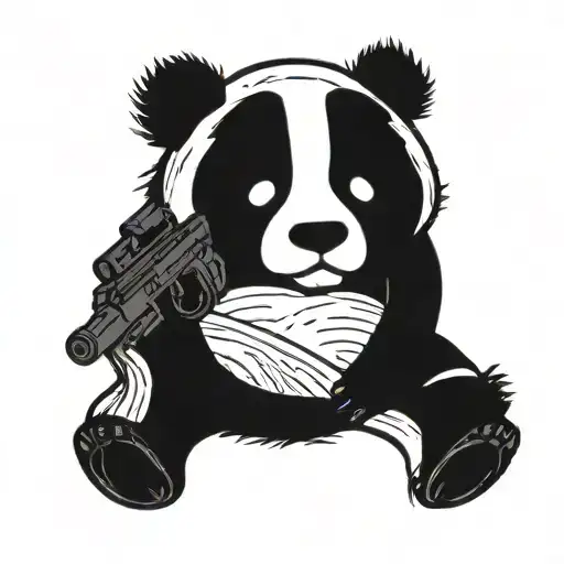 Panda With Guns