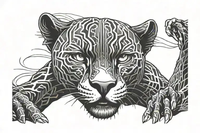 Black Panther Intense Intimidating Look