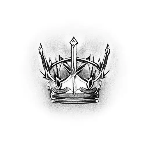 A Crown Of Thorns Like The One Jesus Had For A Tattoo On The Forehead