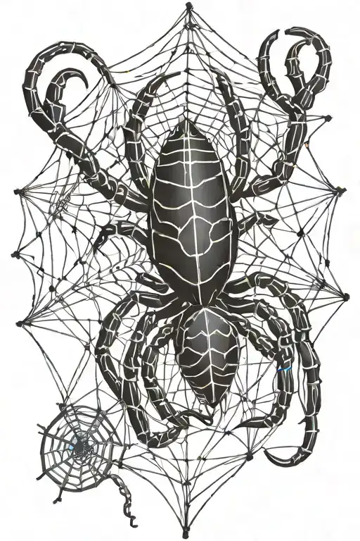 Spider Web Scorpion