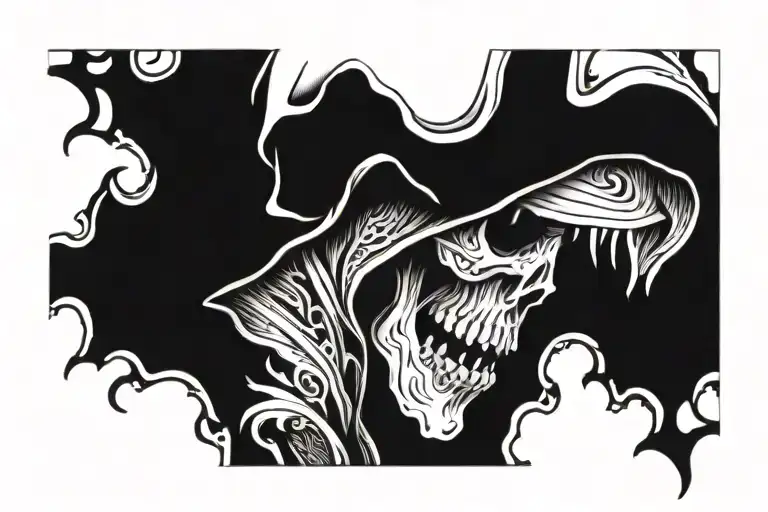 Death In Hood Up Close