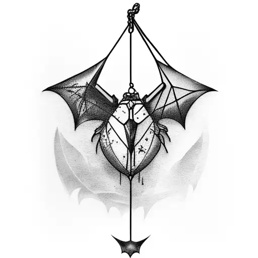 Realistic Hanging Bat