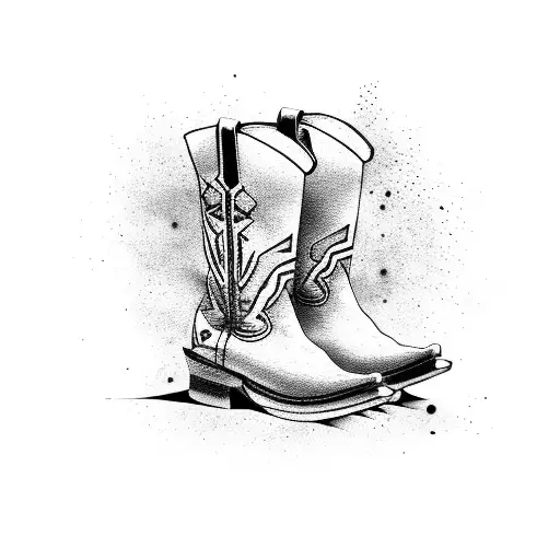 Cowboy Boots With Dirt Bike Helmet