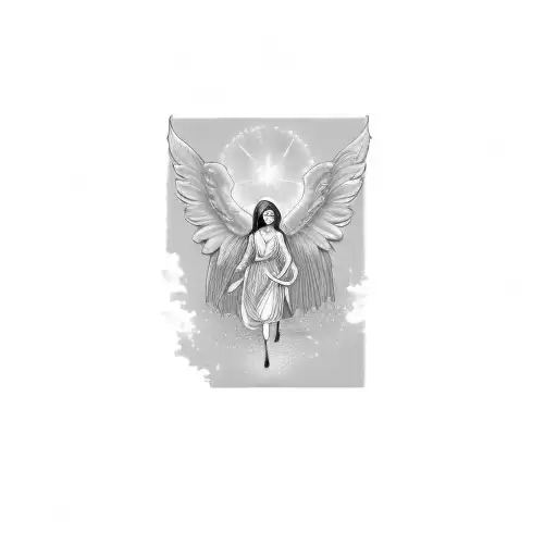 A Drawing Of An Angel