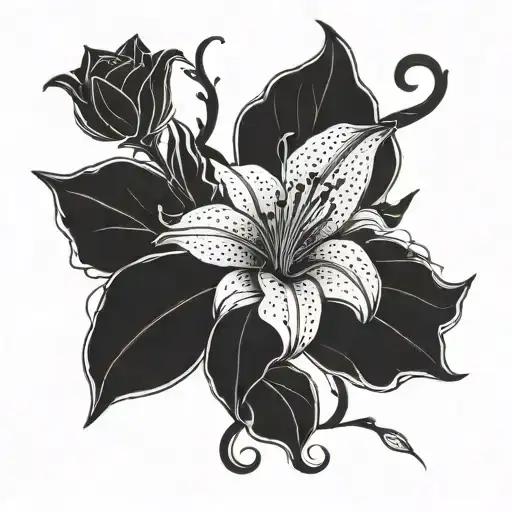 Lily And Rose Intertwined