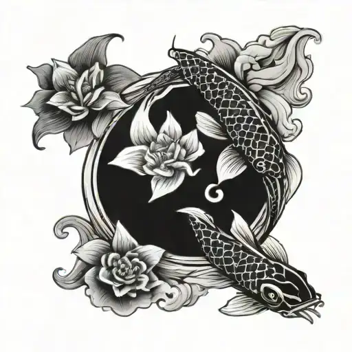 Koi Fish Ying And Yang