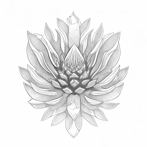 Intricate Protea Petals Forming A Law Book